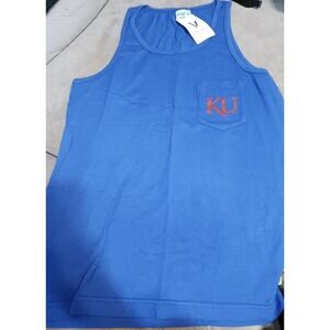 NEW Venley NCAA Men's Front &‎ Back Pocket Tank, Kansas University Jayhawks, M